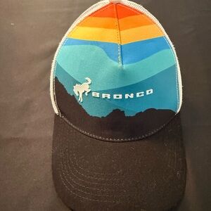 Bronco Men's Multicolor Sunset Trucker Hat - Blue/Black
